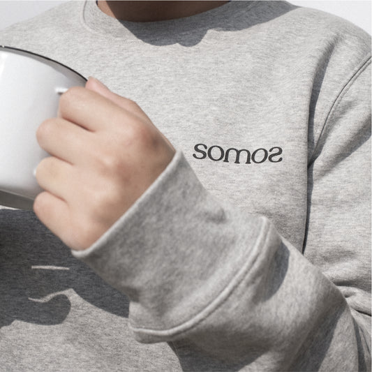 Sudadera gris Logo