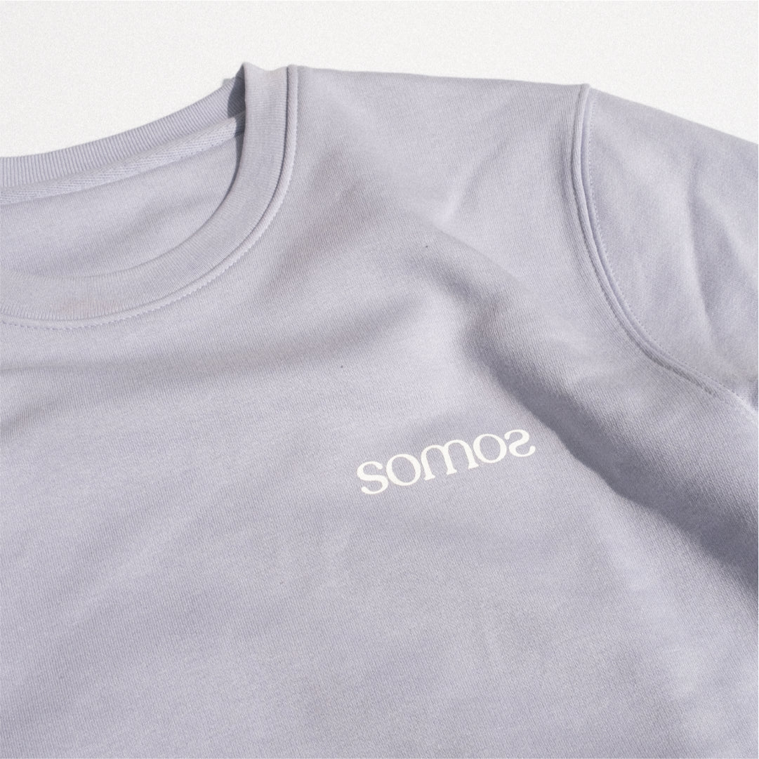 Sudadera lila Logo